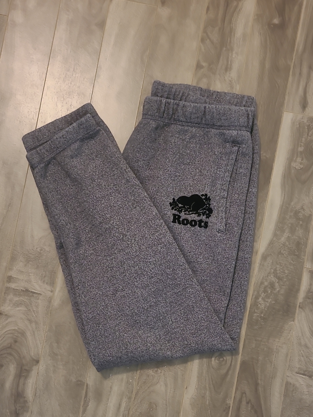 Roots Womens Gray Heather Joggers with Logo
